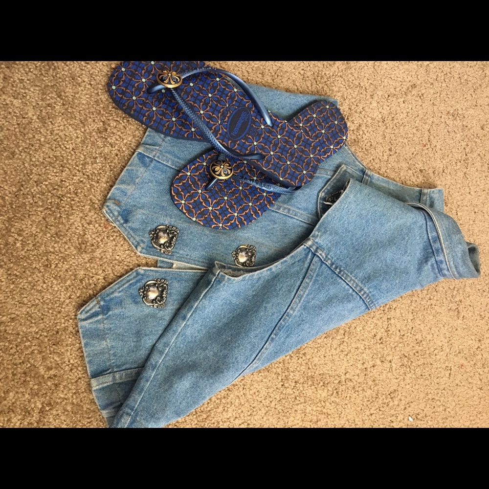 Blue Flip Flops
